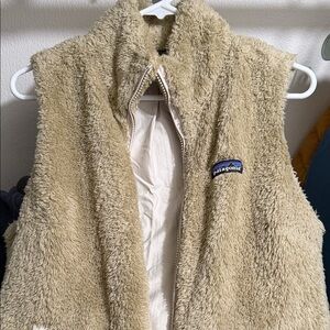 Patagonia Tan Fleece Vest